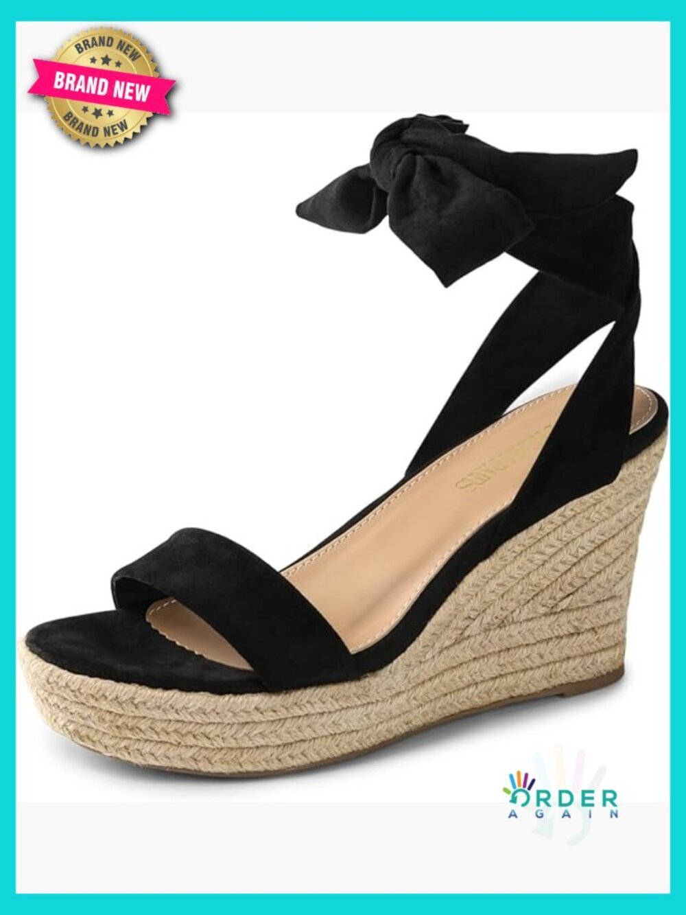 Open Toe Espadrille Wedges Lace Up Ankle Strap Platform Sandals Cute Dressy